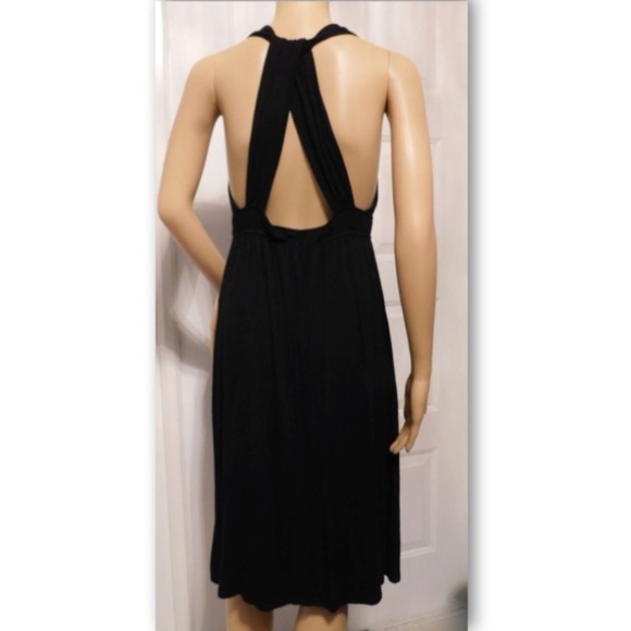 Alliance Apparel Open Cross Strap Backless Dress - Picture 3 of 6